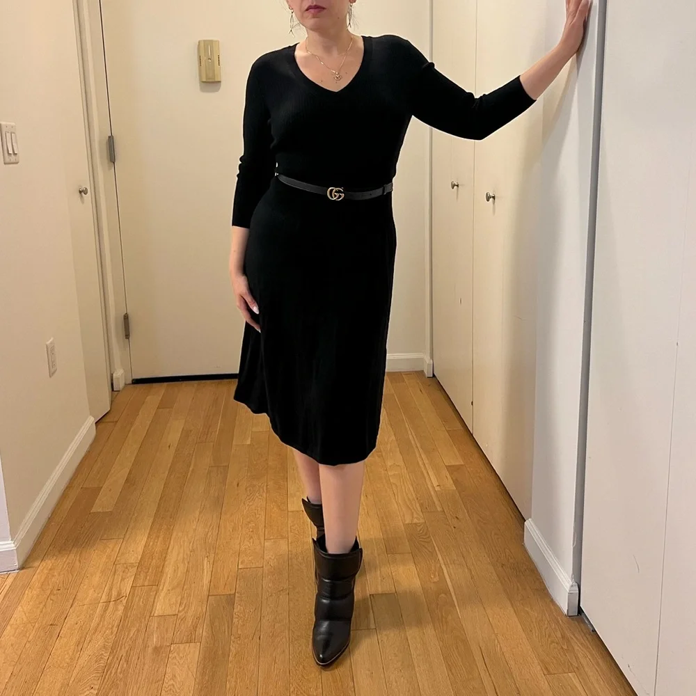 Ralph Lauren Black Sweater Dress - Picture 3 of 6